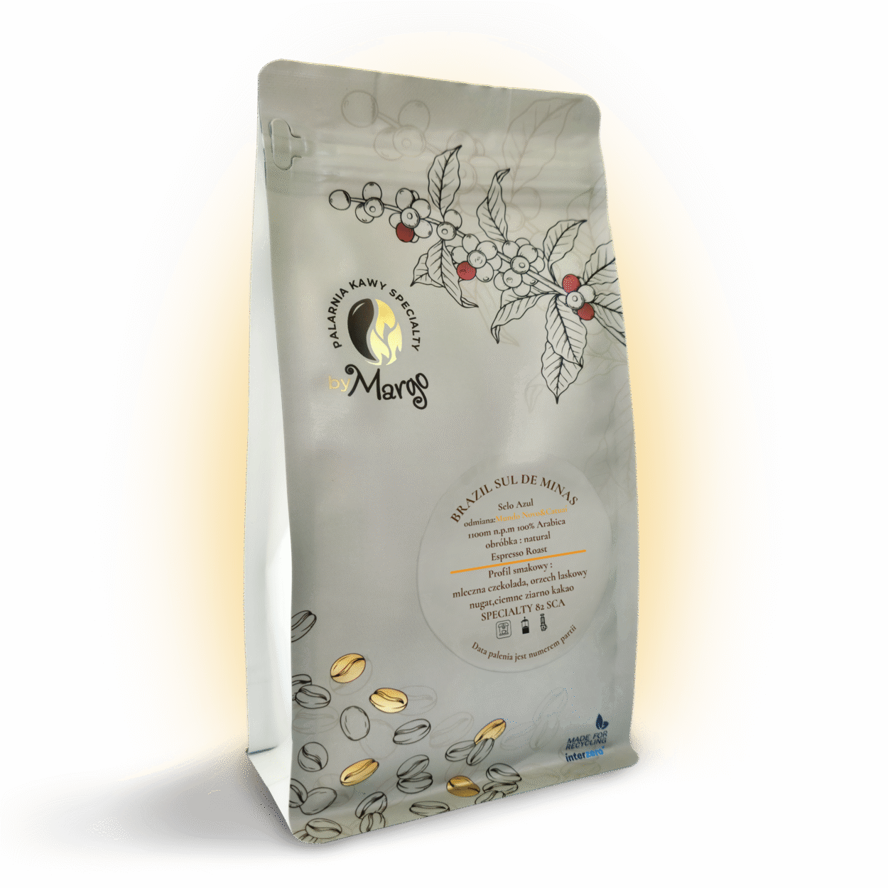 Kawa ziarnista,Arabica,opakowanie kawy ziarnistej,Brazilia Sul de Minas