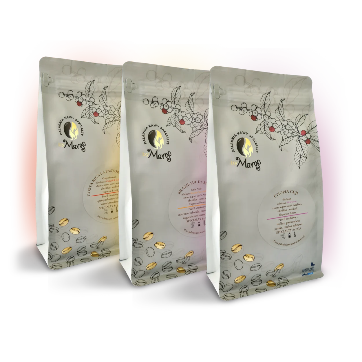 byMargo-TRZY-250g-1 zestaw kaw specialty,zestaw degustacyjny kawy.kawa specialty,bymargo